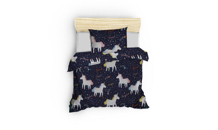 L'essentiel linge de maison Magic Unicorn - Azul oscuro L'essentiel linge de maison Magic Unicorn - Azul oscuro